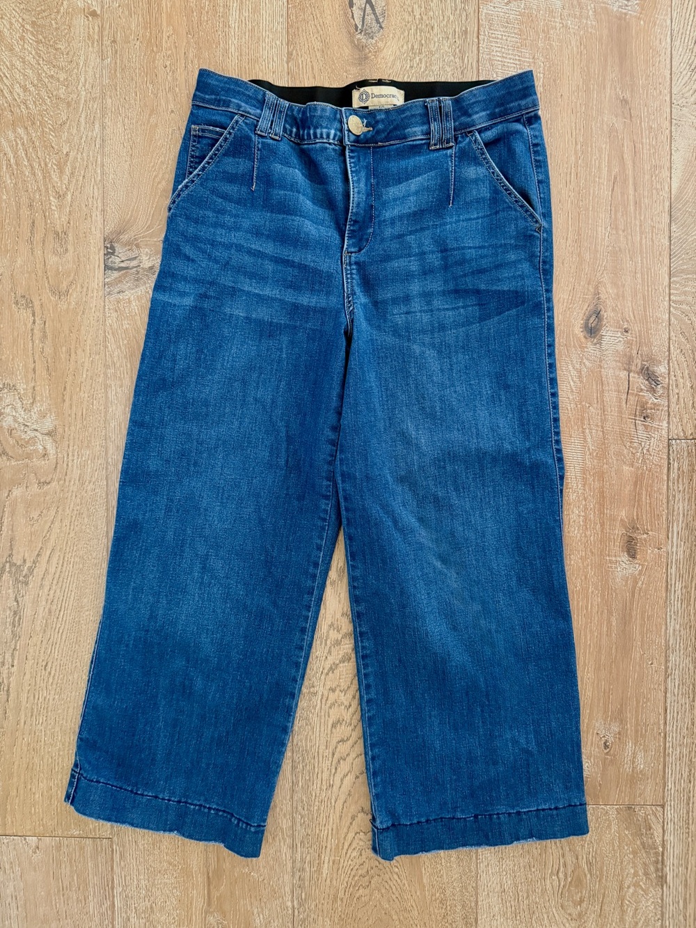 DEMOCRACY "Ab"solution® High Rise Cropped Wide Leg Jeans